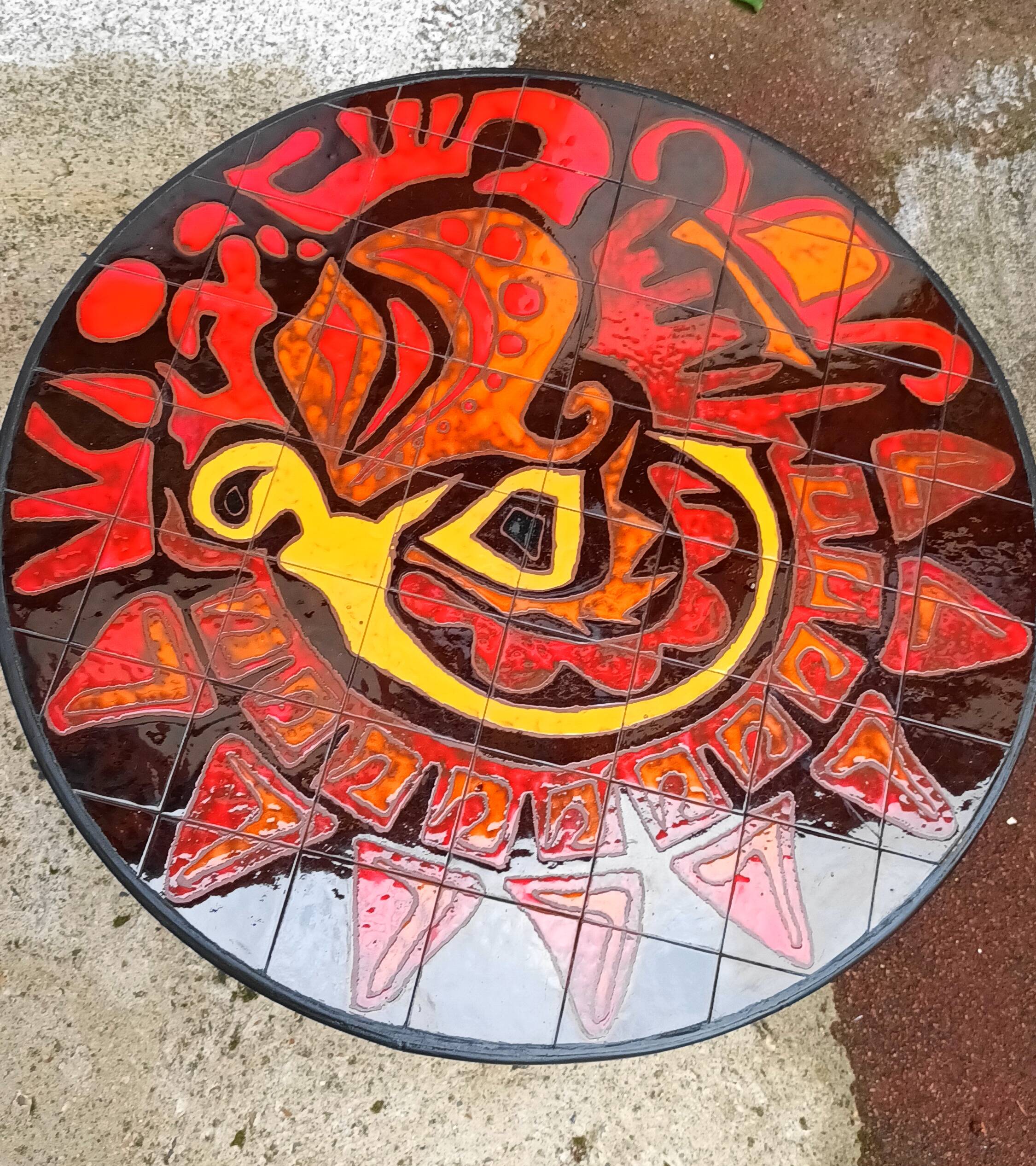 1950s ceramic coffee table