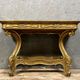 Console Louis XV Baroque en bois doré et bois laqué vers 1900