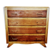 Vintage compass feet chest of drawers