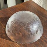 Vintage salad bowl with stylised rose pattern D23 H10