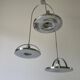 Mid-century modern triple shade ceiling light by Reggiani, 1960s, Italy.