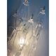 Set of Two Contemporary Shenographic "Poliedro" Murano Glass Wall Sconces