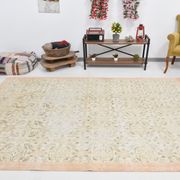 7x10 Large Floral Handmade Vintage Rug, 209x312Cm