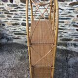 Rattan bookshelf