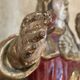 Vierge à l’Enfant – Sculpture ancienne en bois polychrome – XVIIIe / XIXe s