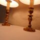 Paire de lampes bougeoir