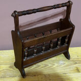 Vintage wooden magazine rack, Denmark