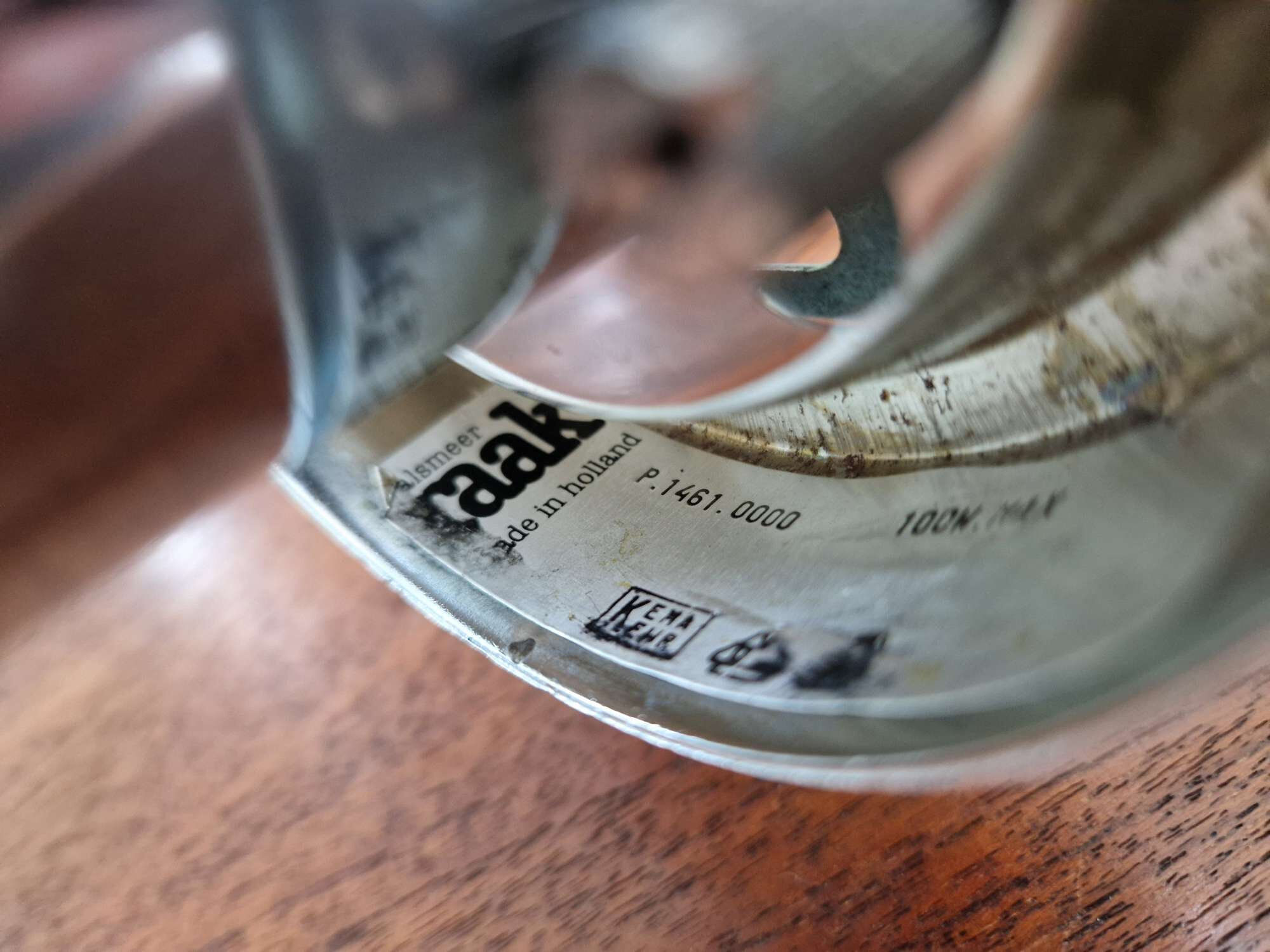 Trio of Maxi Globe ceiling lights, RAAK Amsterdam, 1960