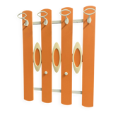 Orange wall unit Coat rack 1970s by ED Design
