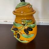 Vallauris slurry olive pot