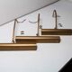 Lot of 3 brass painting wall light