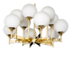 Stunning Sputnik chandelier by Kaiser, Germany, 1970s.