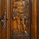 Petit Buffet Deux Corps en Noyer Massif, style Renaissance – Milieu XIXe