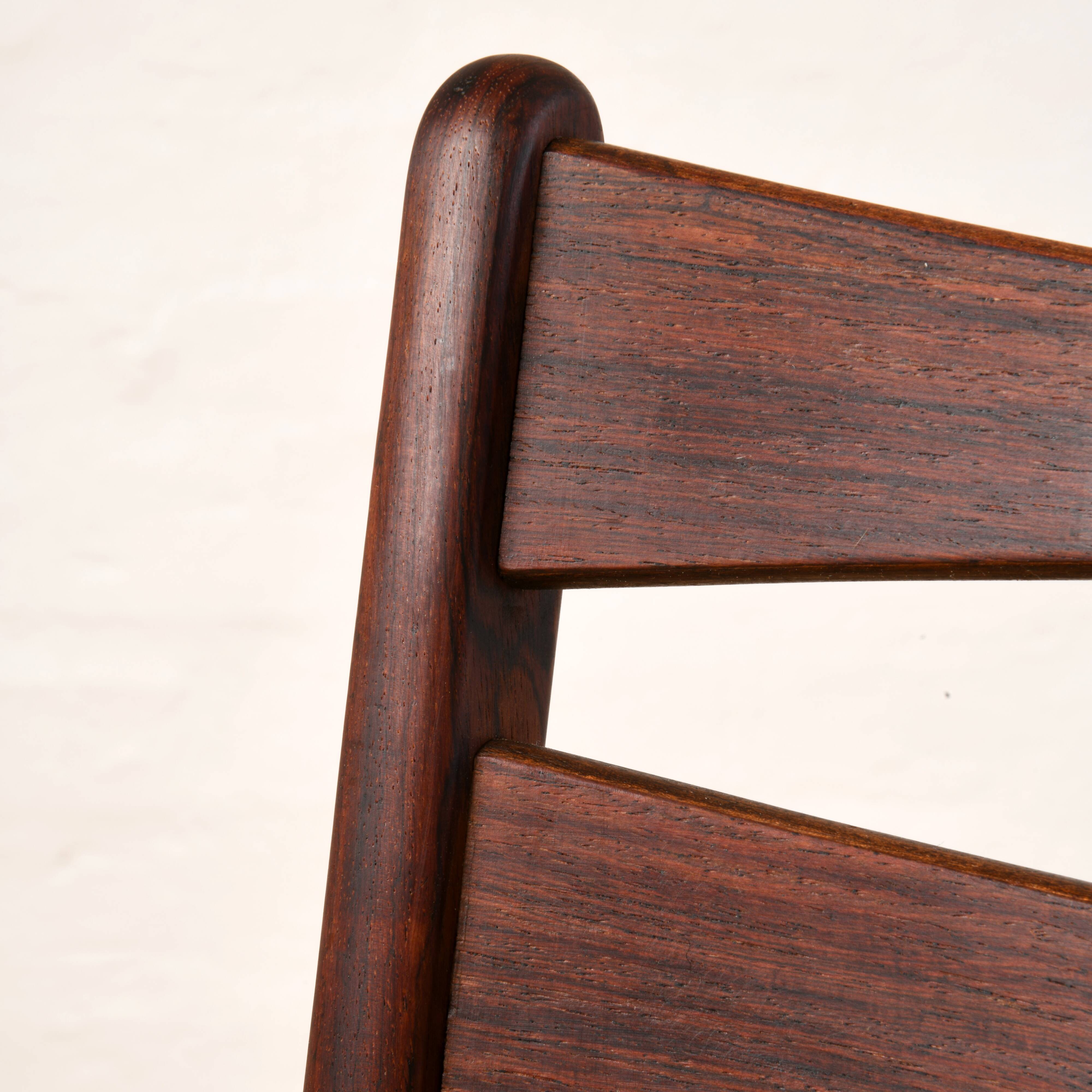 Pair of Scandinavian chairs in Rio rosewood