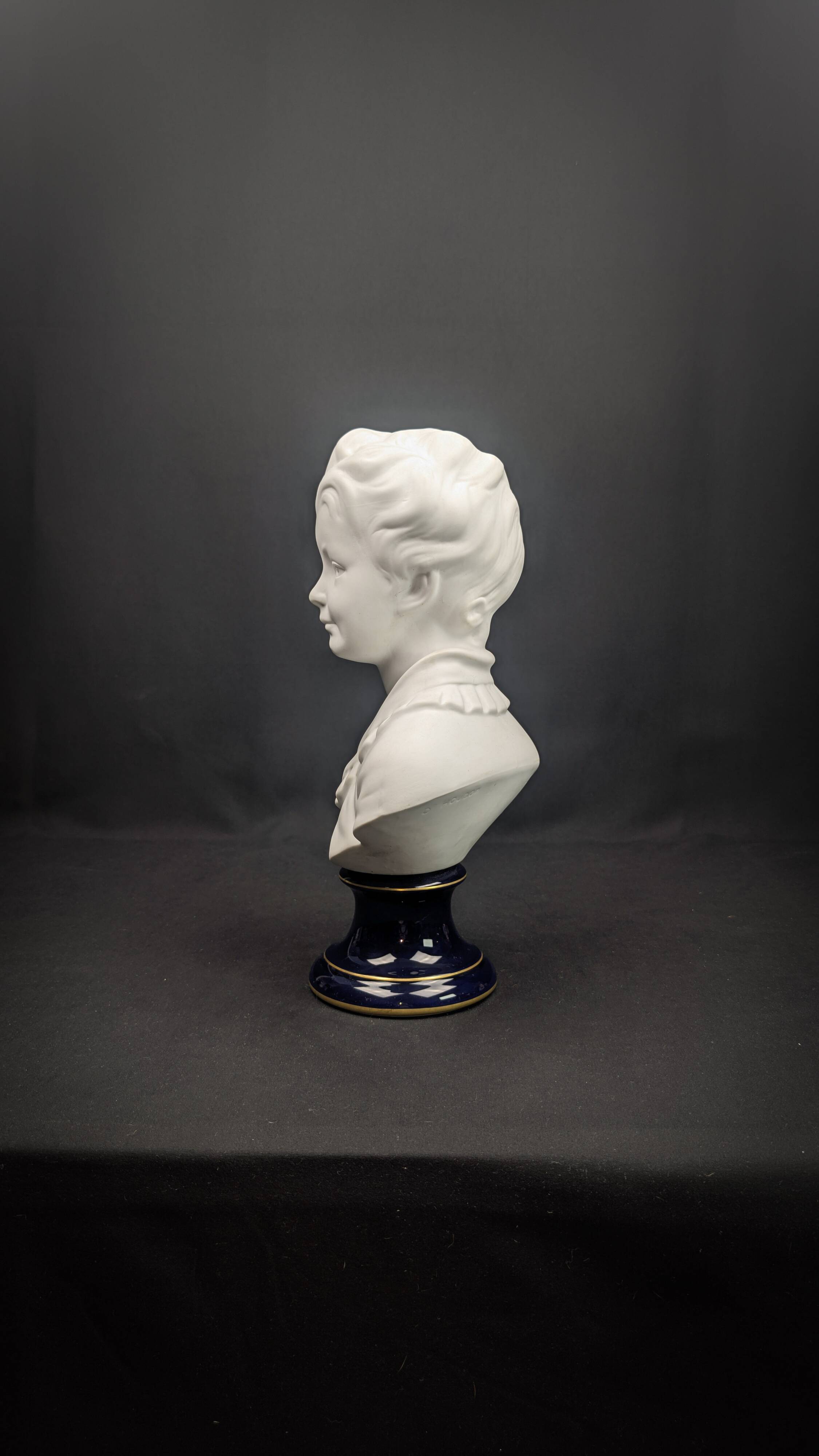 Child bust of Alexandre Brongniart, Limoges porcelain, Camille Tharaud