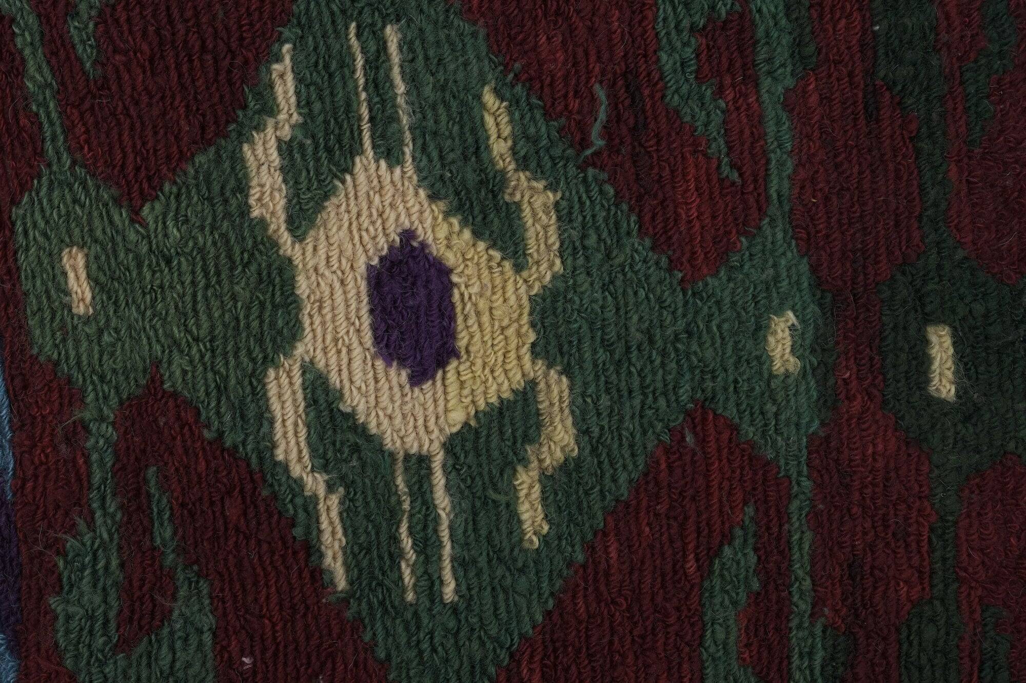 Vintage handmade Turkish rug 135x154 cm