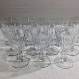 Baccarat – 12 white wine glasses in Baccarat Crystal Casino Model
