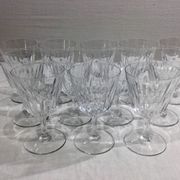 Baccarat – 12 white wine glasses in Baccarat Crystal Casino Model