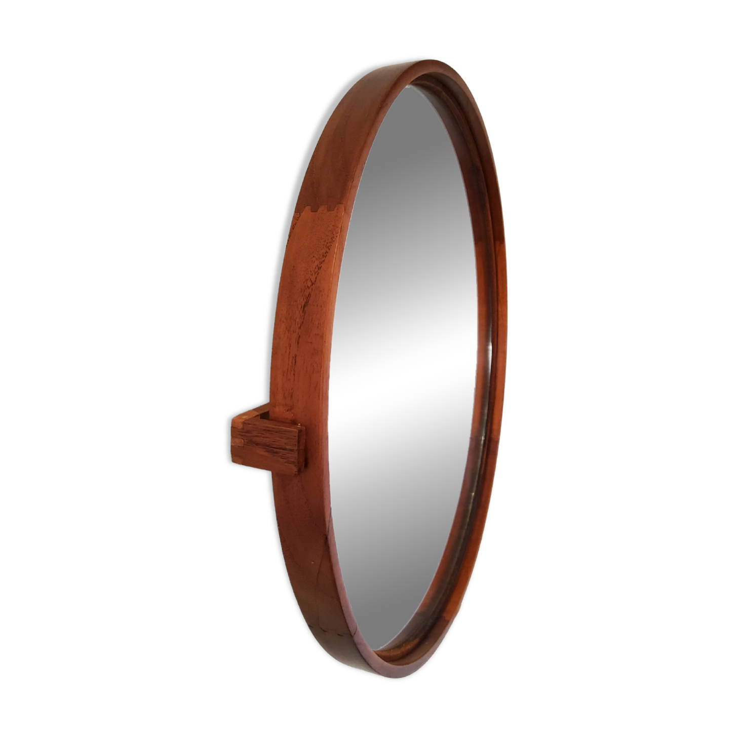 Scandinavian wall mirror in teak - luxury