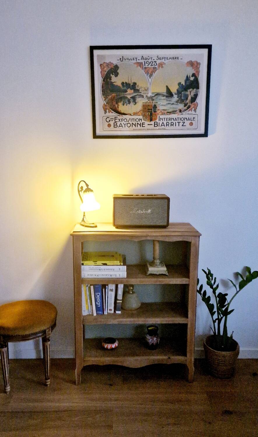Bibus vintage beech bookcase