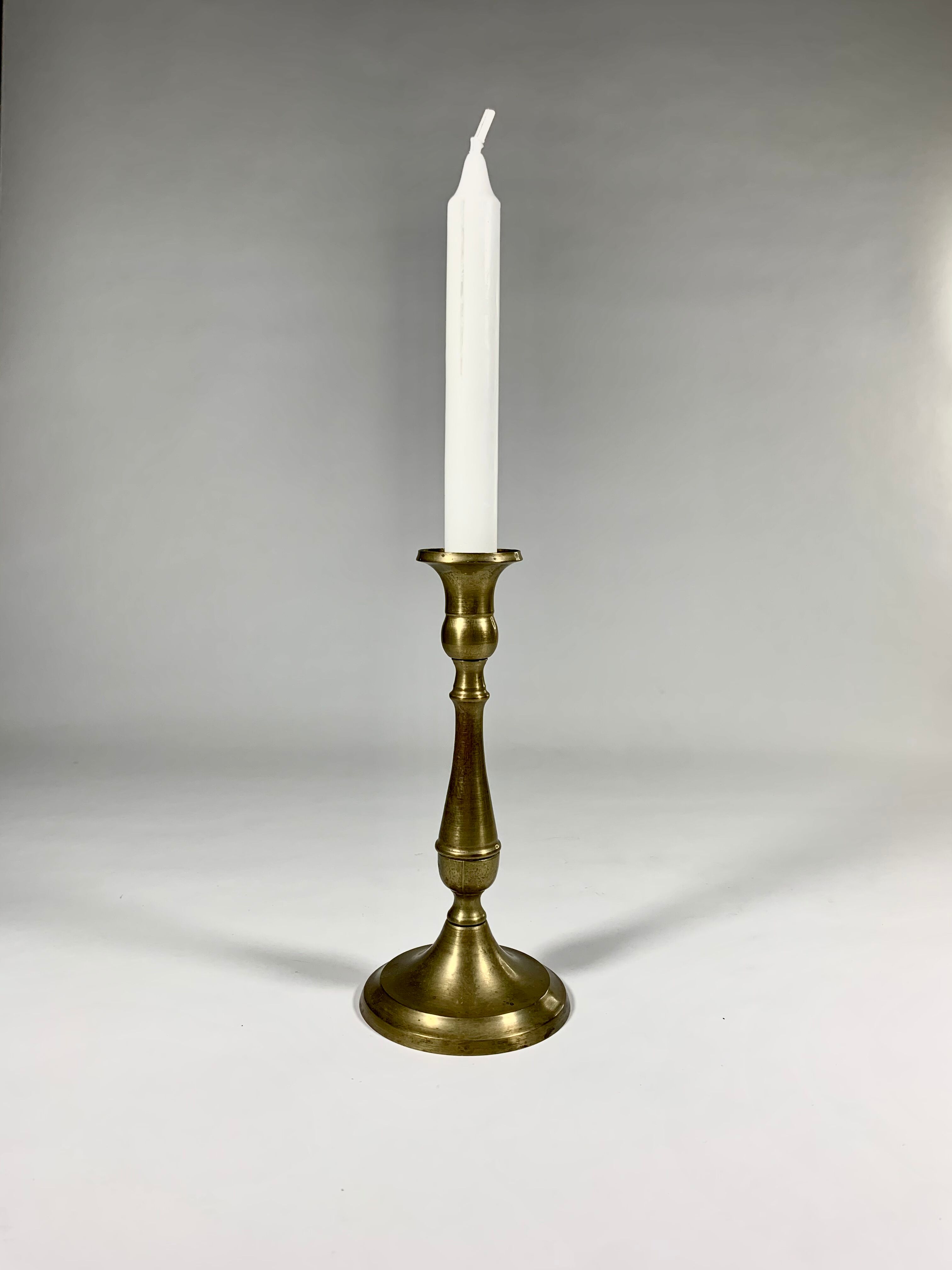 Candlestick in patinated gilded copper late nineteenth century