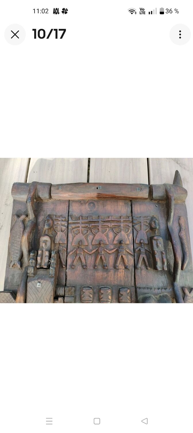 Dogon Mali Granary Door Sculpture African Art