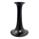 Vase en verre Theresienthal noir et or 1970