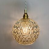 Vintage globe stroller in moulded glass