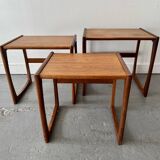 Set of 3 Teak G Plan Nested Tables