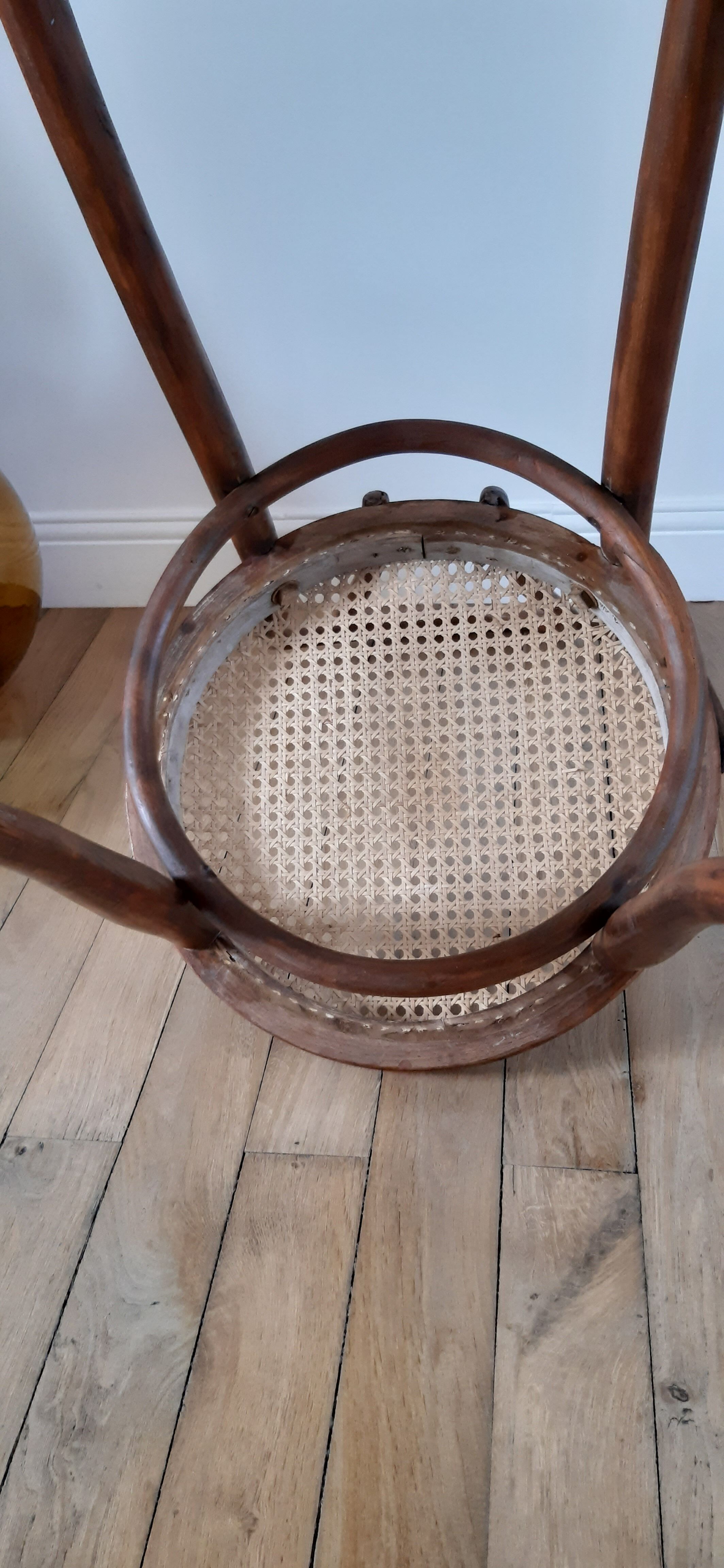 Chair in bentwood and canning XIXth