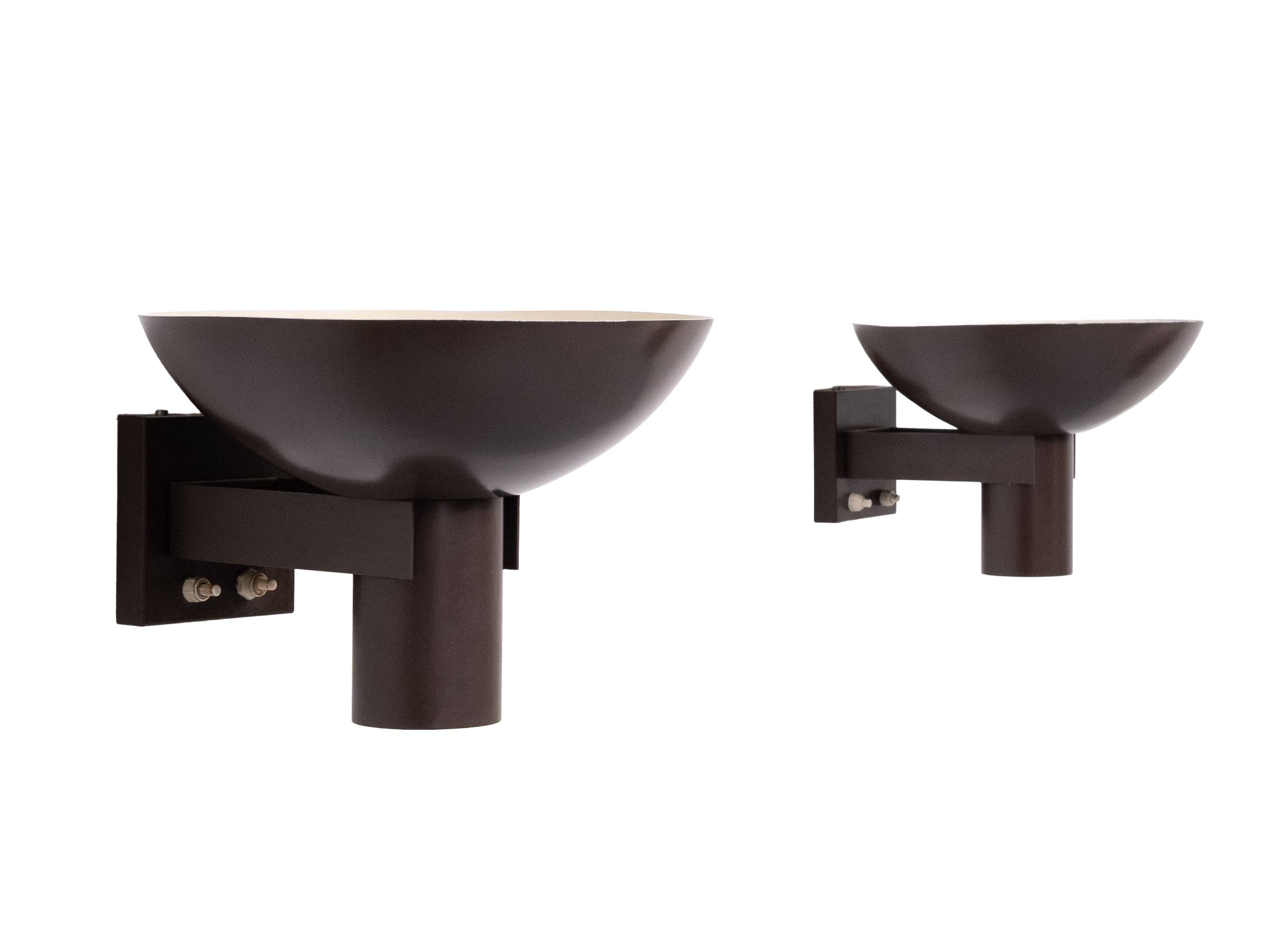 Pair philips nd60d diablo wall lamps 1960s holland