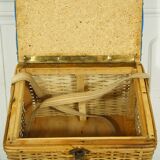 Rattan chest stool Cheney England 1960