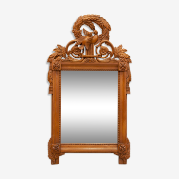 Norman style Louis XVI early twentieth 39x77cm mirror