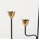 Candelabra in brass and metal by Gunnar Ander for Ystad-Metal