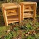 Vintage bamboo bedside tables