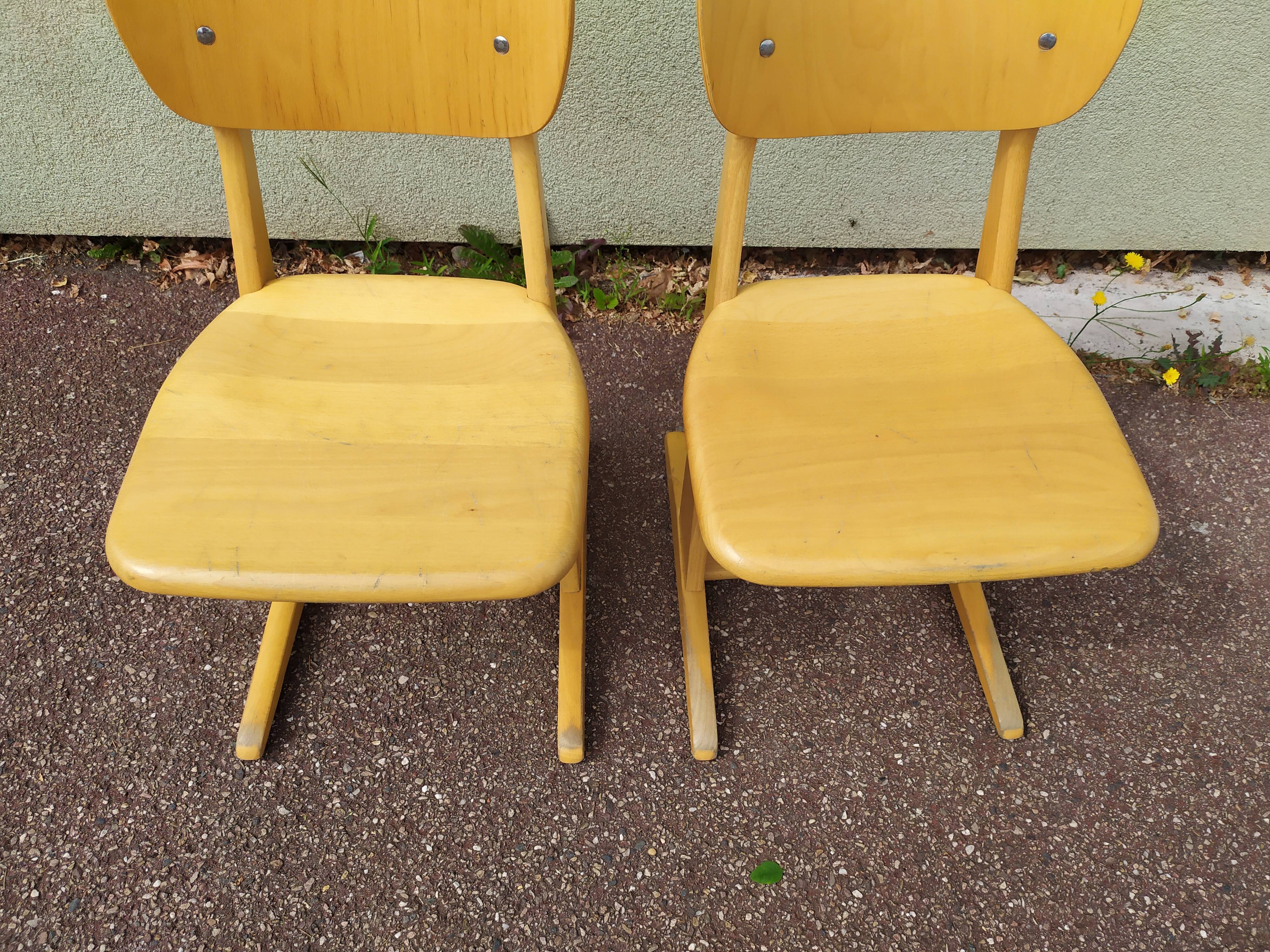 Lot de 2 chaises Casala enfant - vintage - petit modèle