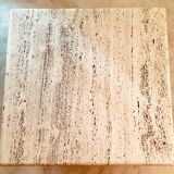 Square travertine coffee table