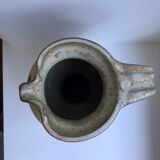 Very large pitcher / ceramic pitcher / glazed pottery 60s-70s signed