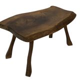 Vintage wooden side table natural design small table
