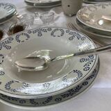 Set of 10 Nuneville flat and soup plates from 1890