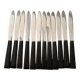 Set of 12 vintage stainless steel blade knives