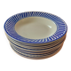 12 hollow plates sarreguemines digouin. jacquot model.