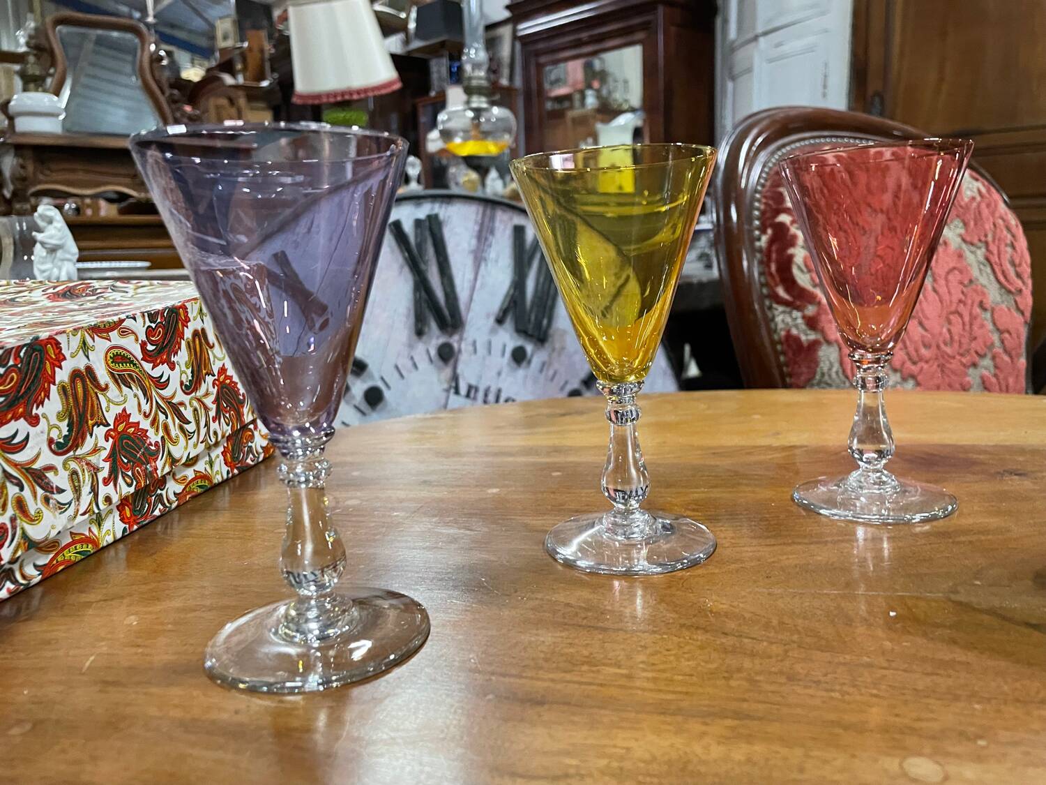 Set of 6 Hungarian crystal glasses