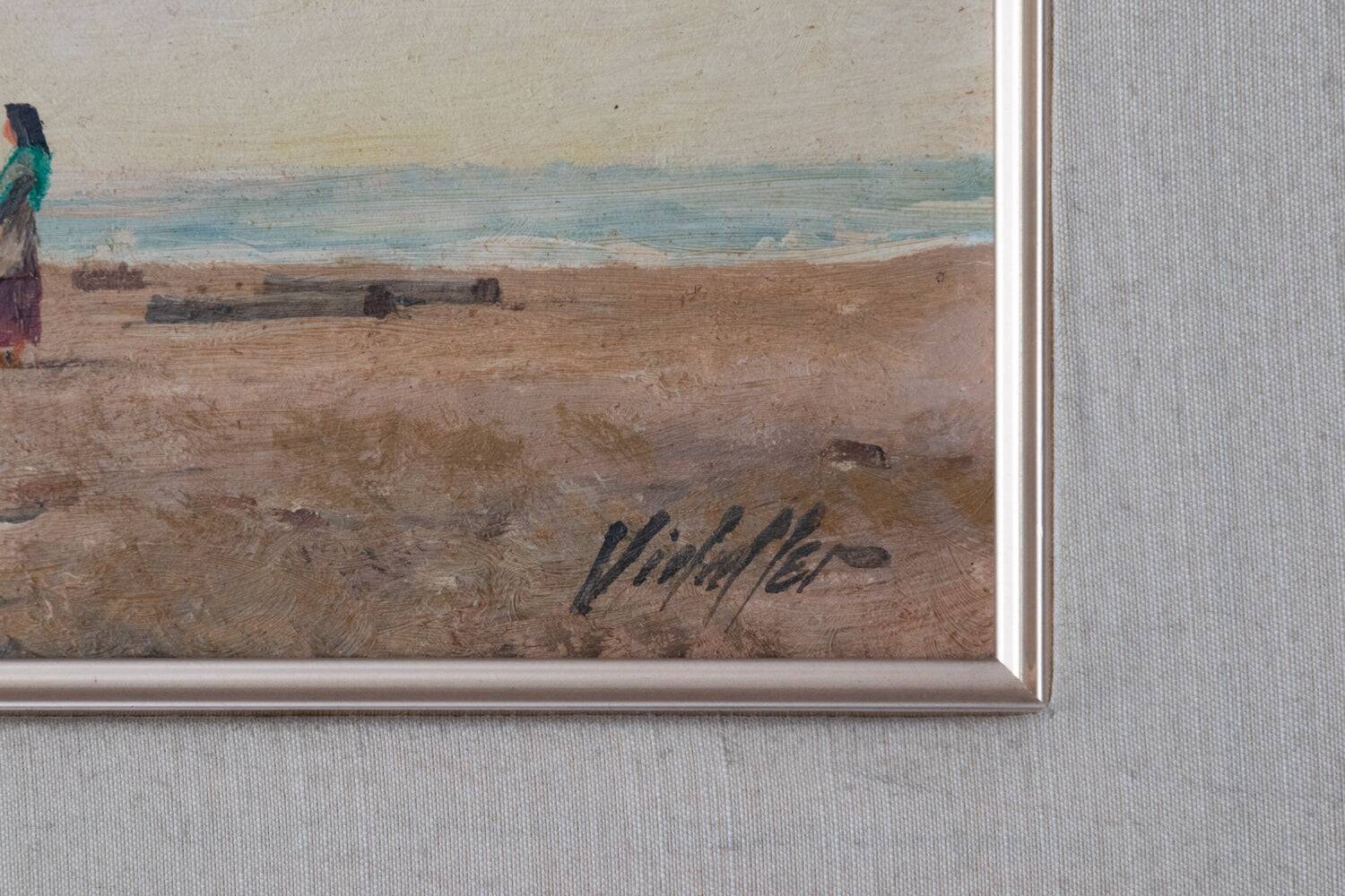 Bateau de pêche méditerranéen - Scène de plage