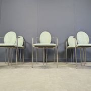 Vintage dining chairs by Belgochrom, set of 6 - 1980s