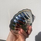 Silver plated butter dish shell 1950