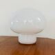 Table lamp in stainless steel and opaline glass by Tronconi Illuminazione, Italy 1970s