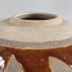 Vintage round vase in artisanal stoneware – Brutalist Design
