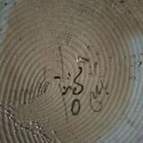 Duo of naturalistic stoneware vases – oak branches & acorns in relief