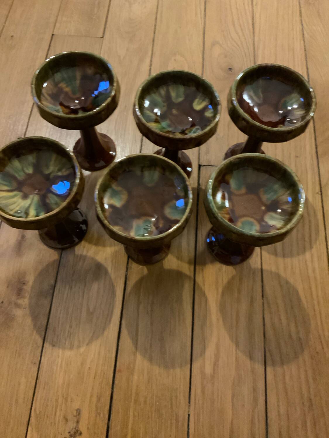 Ceramic ice cream cups